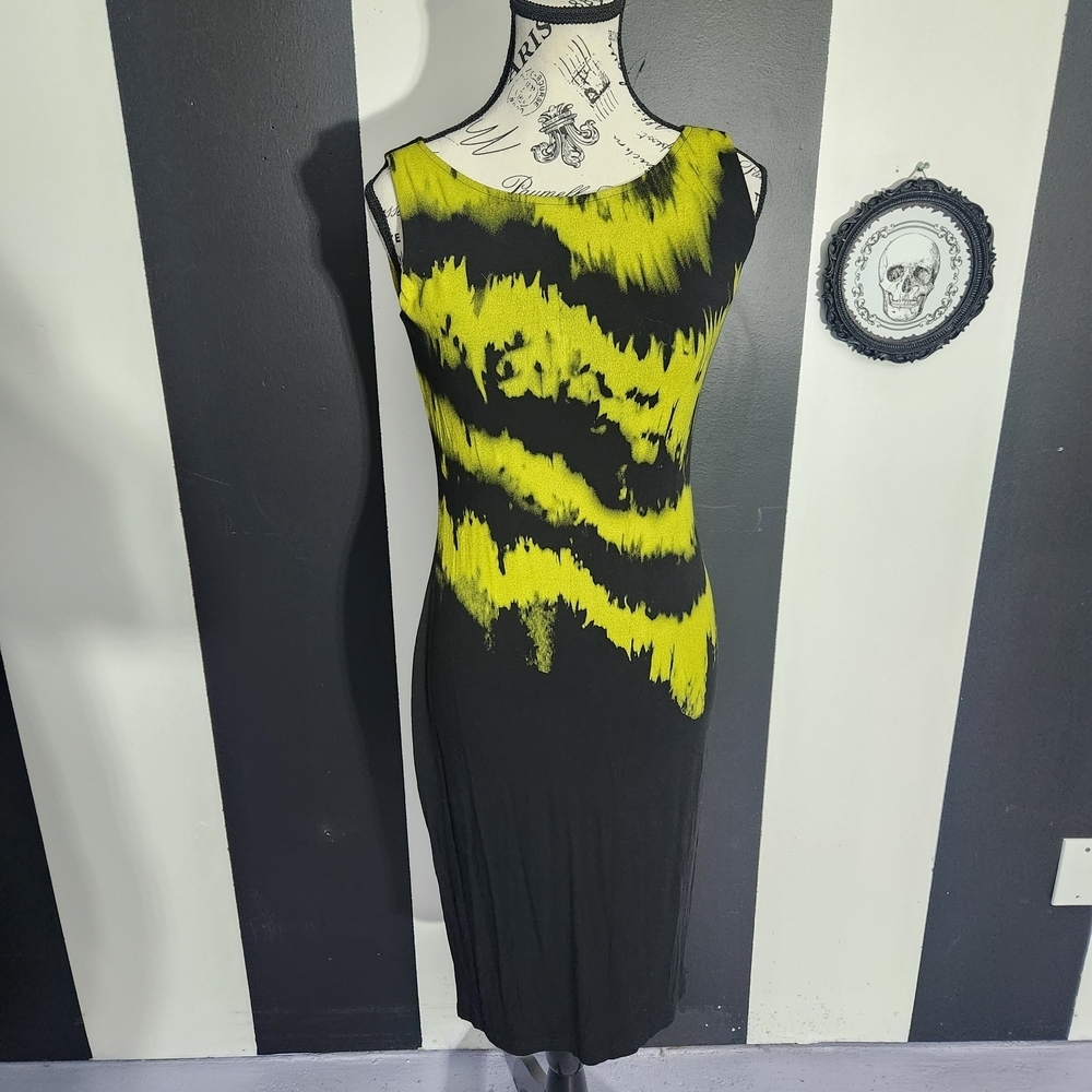 Green Black Punk Ribkoff Dress